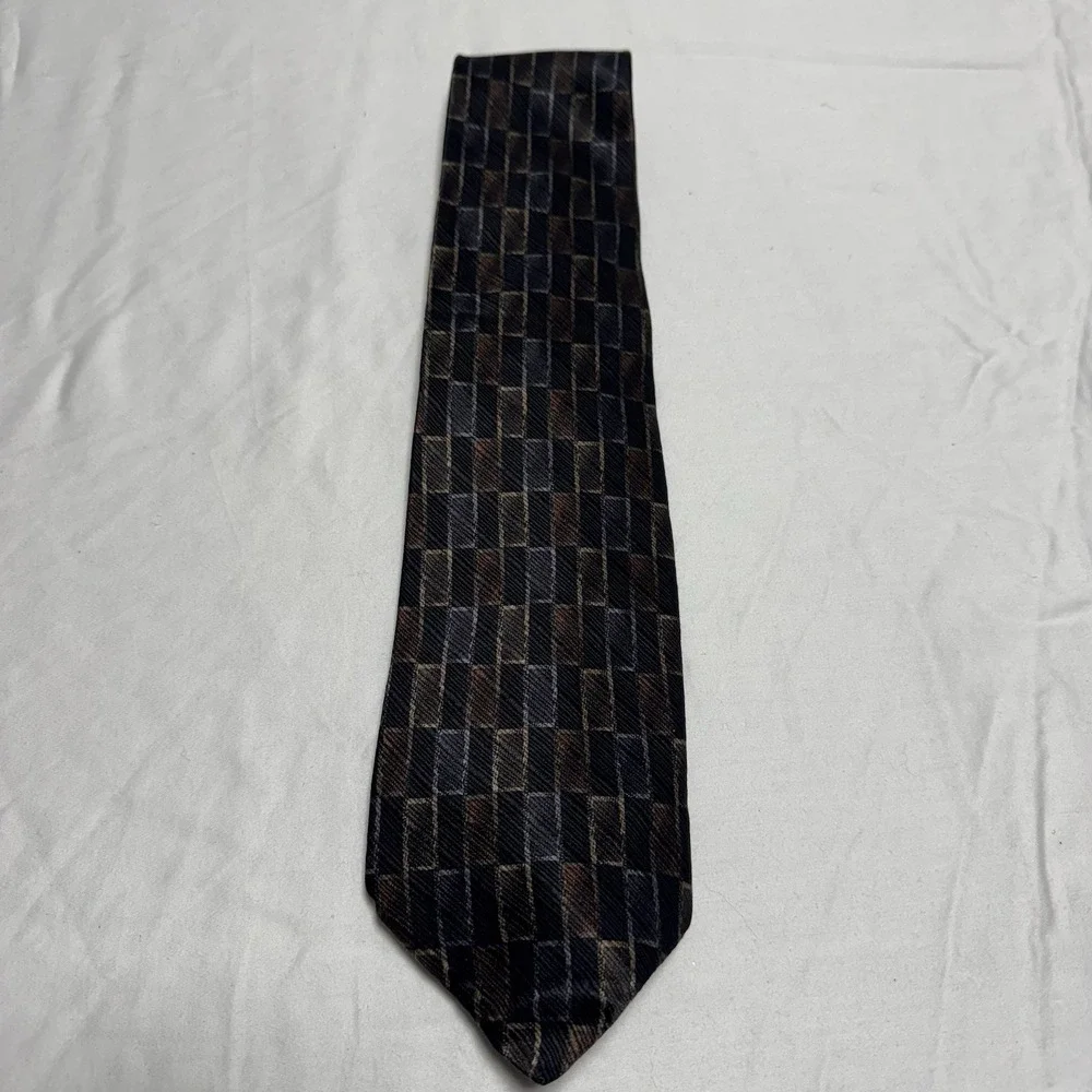 Sabatini Men's Copper Multicolor 100% Silk Tie